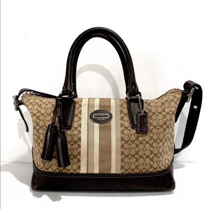 COACH Tassel Legacy Signature Molly Handbag